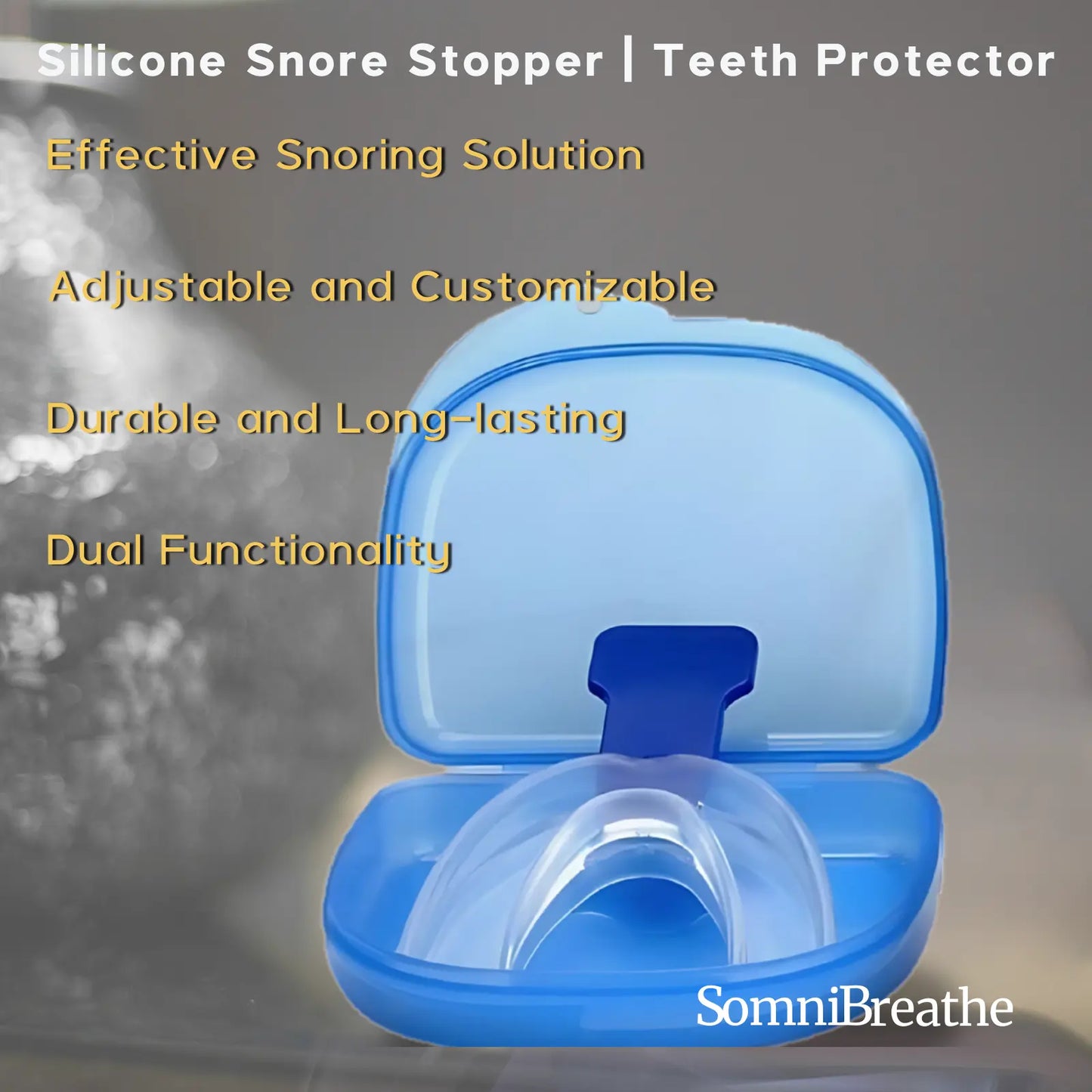 SomniBreathe Sports Mouth Guard – Compact Silicone Snore Aid