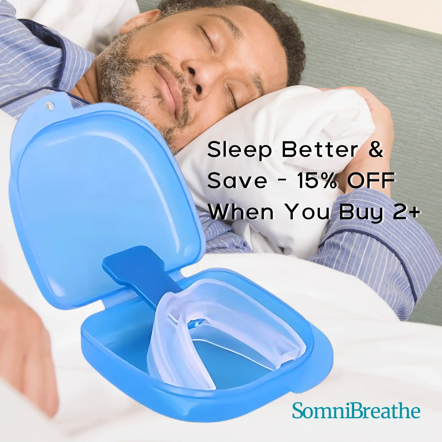 SomniBreathe Sports Mouth Guard – Compact Silicone Snore Aid