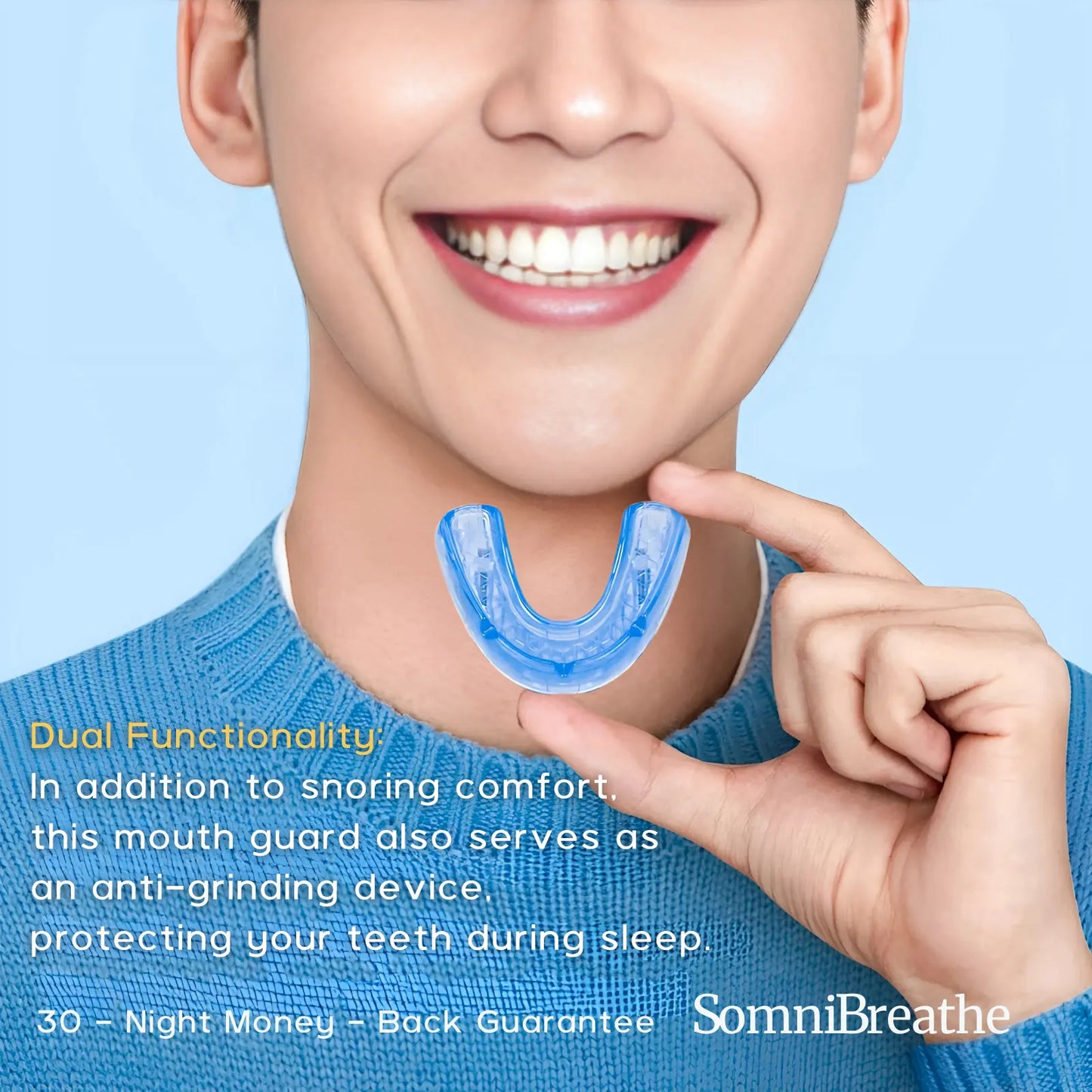 Adjustable Anti-Snore Mouth Guard – Reduce Snoring & Protect Teeth
