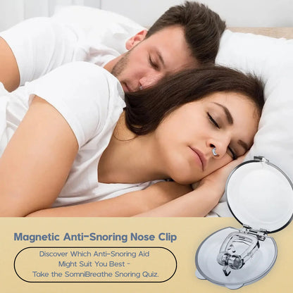 Magnetic Anti-Snoring Nose Clip (4-Pack) – Comfortable Silicone Nasal Dilator SomniBreathe