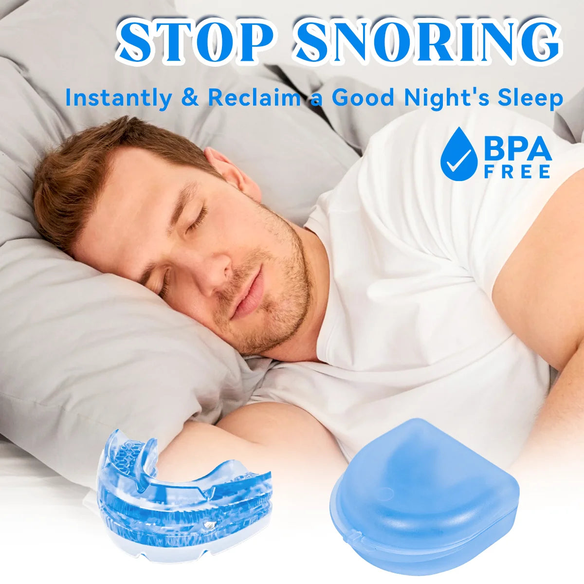 Anti Snore Mouth Guard for Bruxism and Sleep Apnea Relief