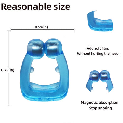 Magnetic Anti Snoring Nose Clip - Comfortable Silicone Sleep Aid